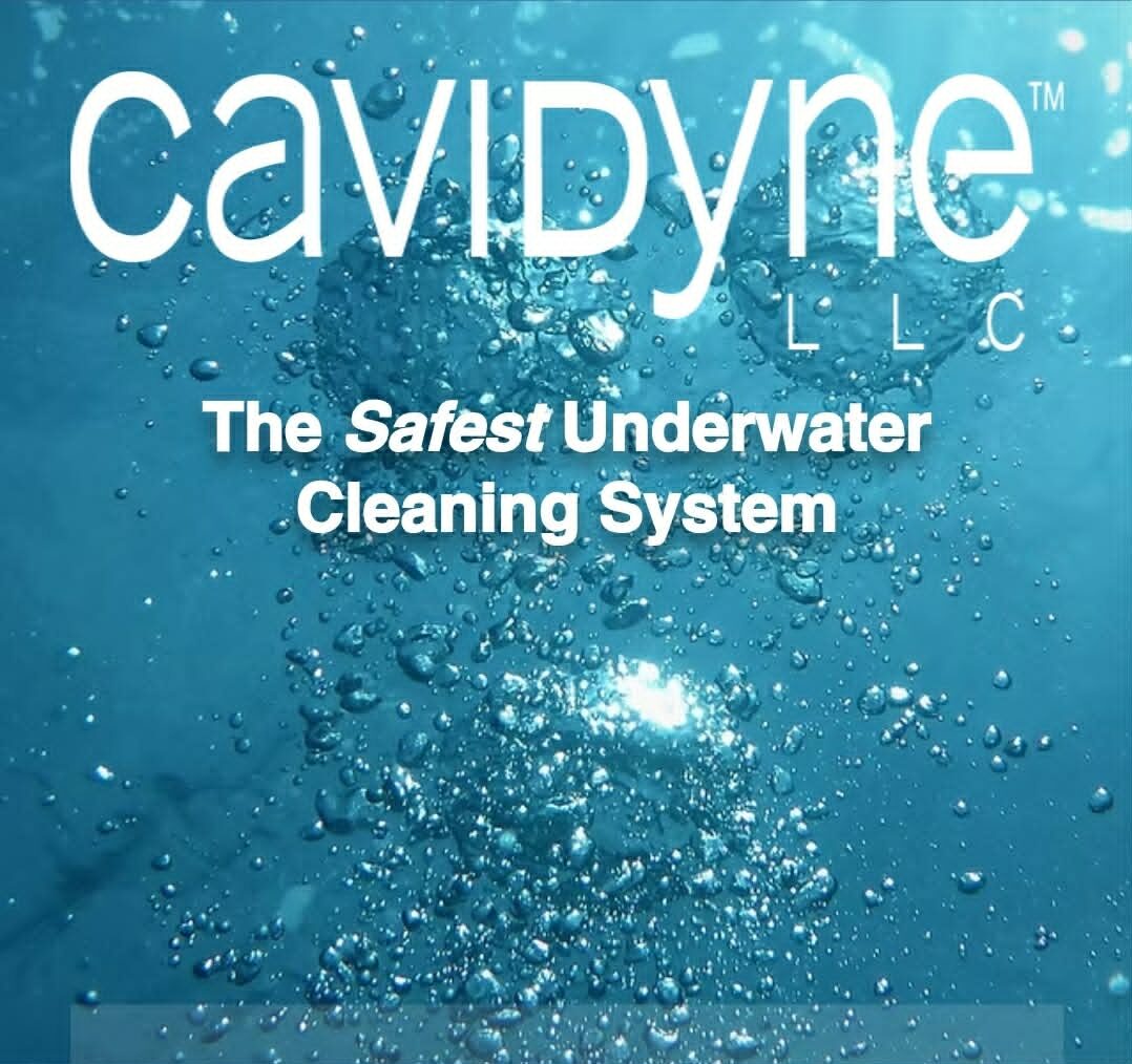 The Cavidyne cavitation cleaning system used by BarnacleBeGone LLC